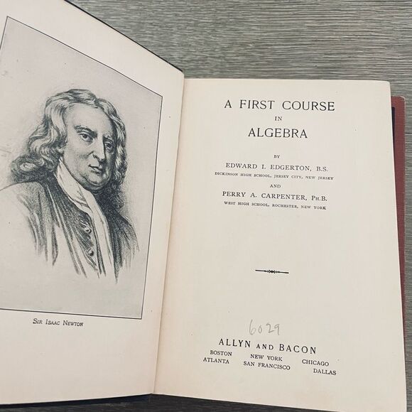 Antique Vintage 1920s Math Algebra Textbooks Lot of 5 - Picture 15 of 15